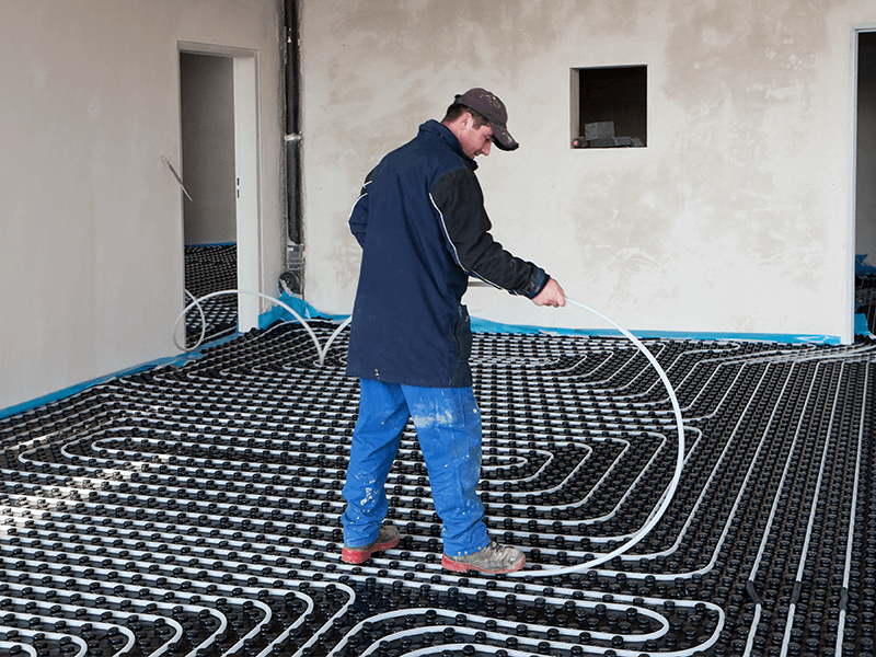 Heated floors in the home