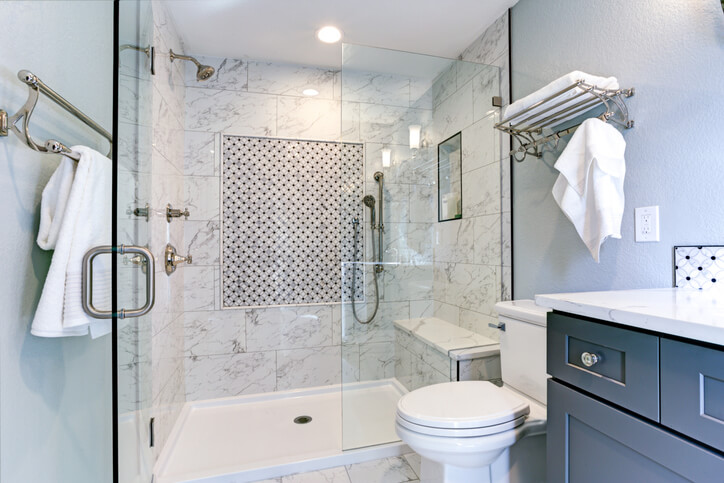 Marble Tile in Bathroom - Marble Walls