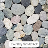 Mosaic Stone - River Grey Sliced Pebble